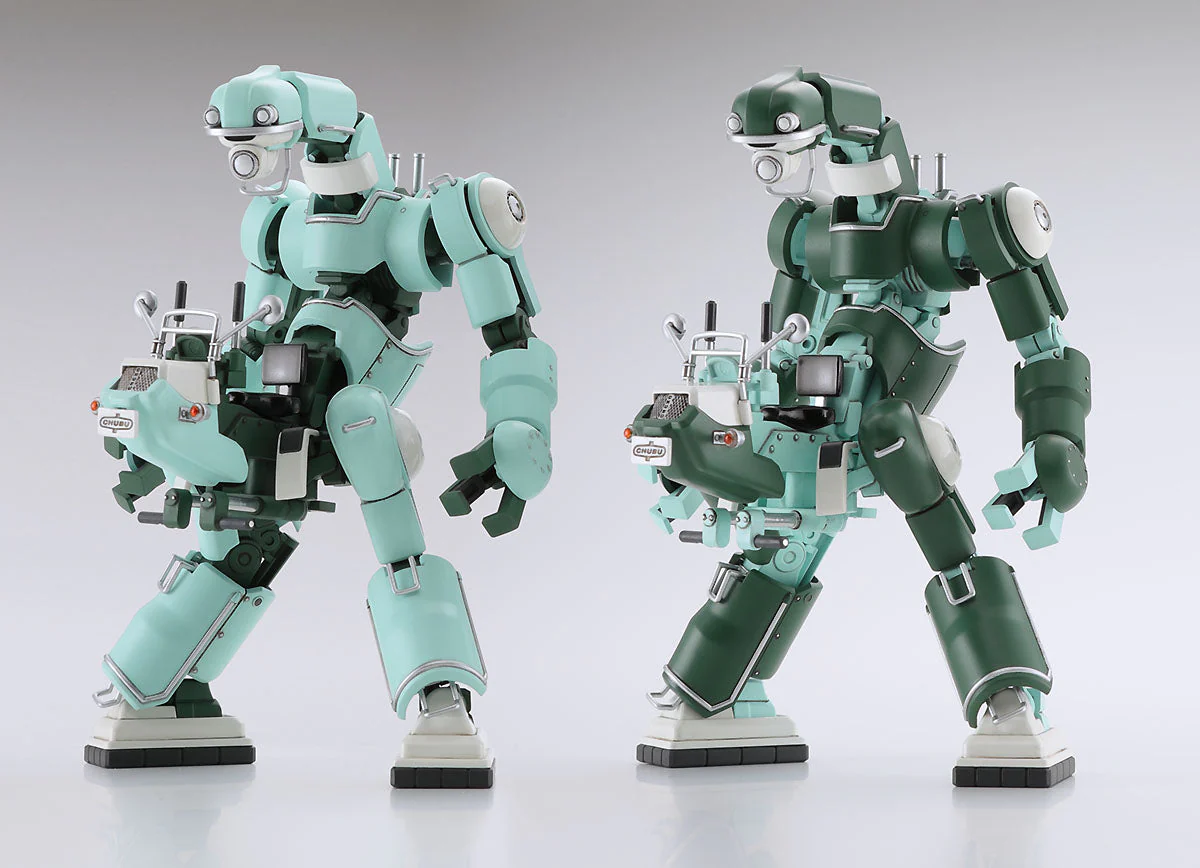 1/35 CHUBU 01 (LIGHT GREEN and GREEN) LIGHT WEIGHT MECHATROBOT 2Kits - Image 2