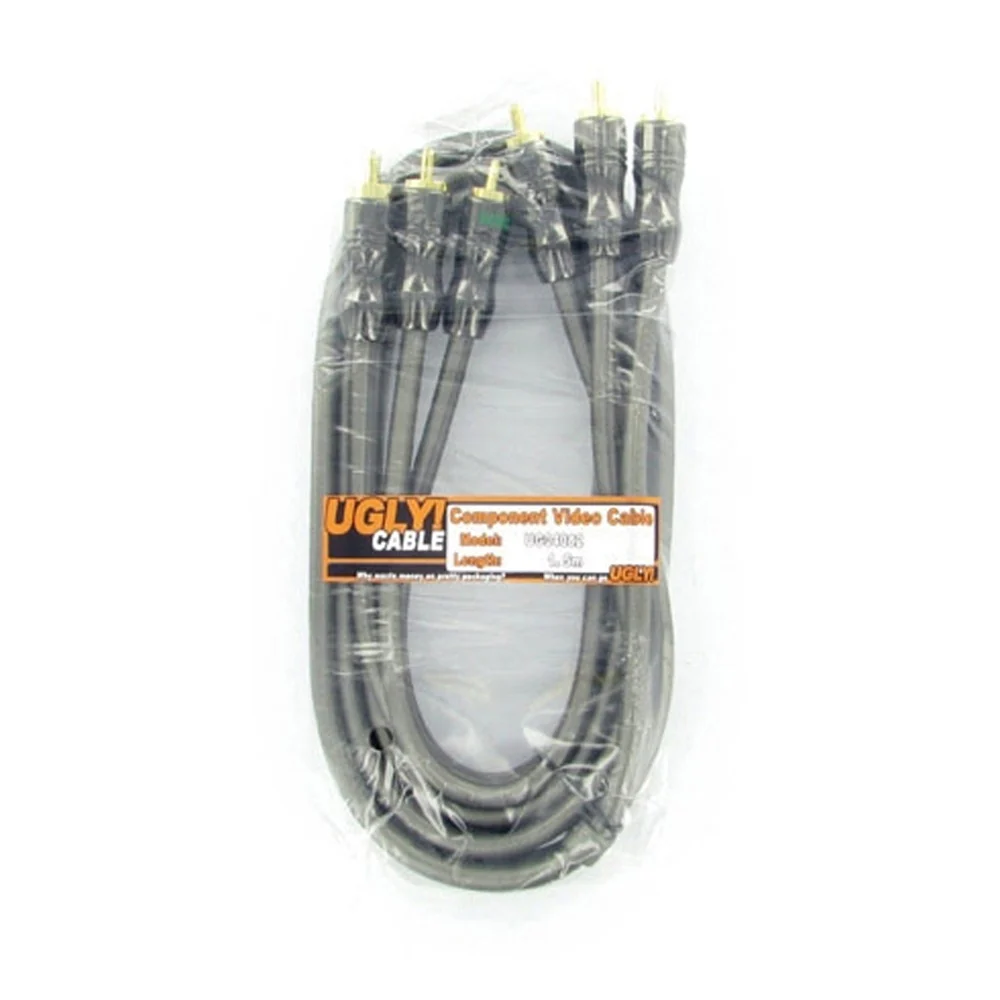 1.5m Ugly Premium Component RGB Video Cable 3 RCA 75 Ohm Shielded OFC Gold Plated - Image 4