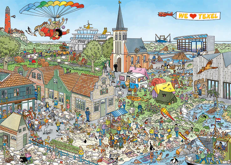1000pc JVH Comic Puzzle: Island Retreat - Image 2