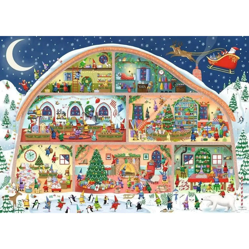 1000pc Santa's Workshop Puzzle - Image 2