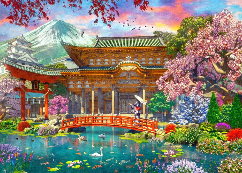 1000pc Travel Abroad 2: Fuji Palace - Image 2