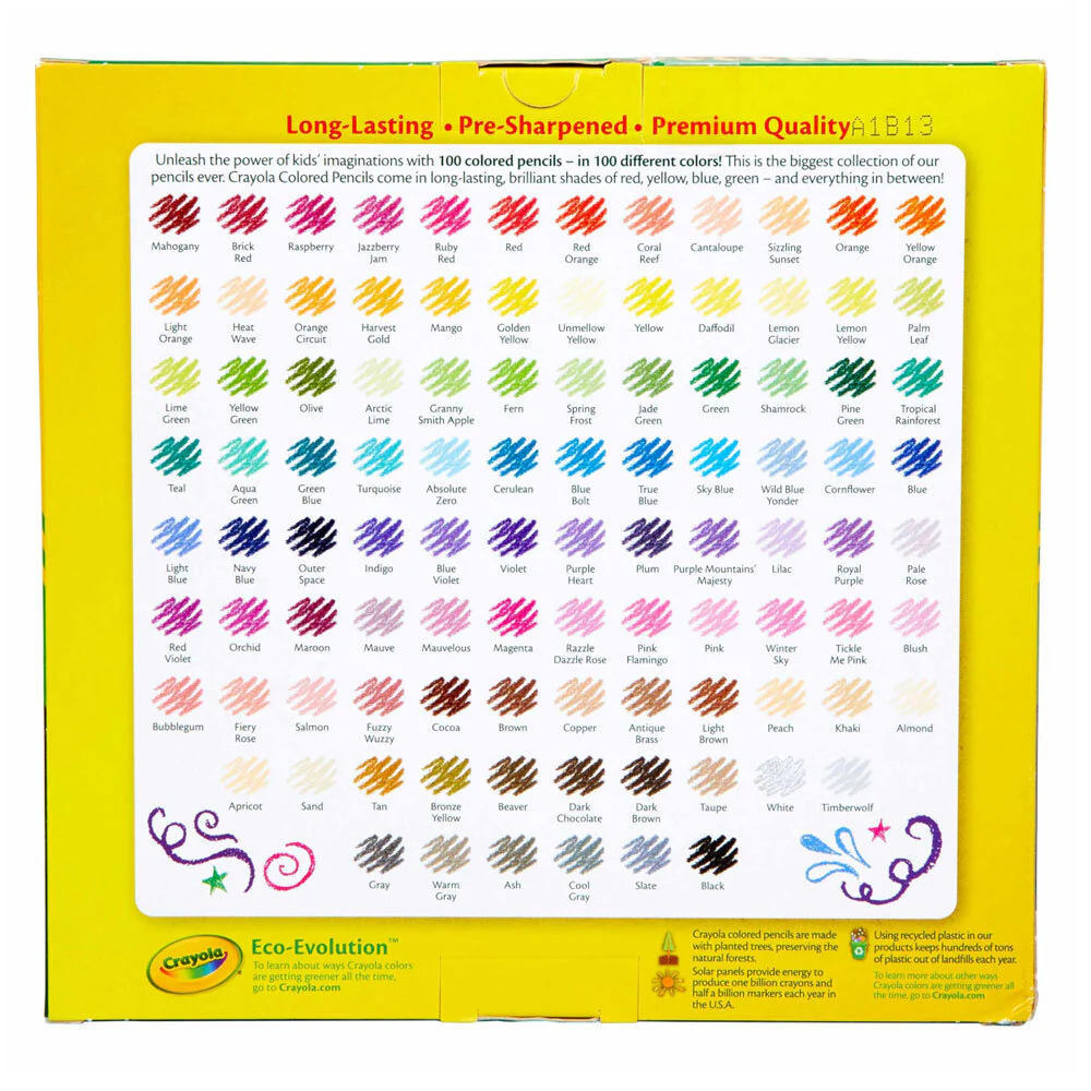 100pc Crayola Coloured Pencils 3+ - Image 3