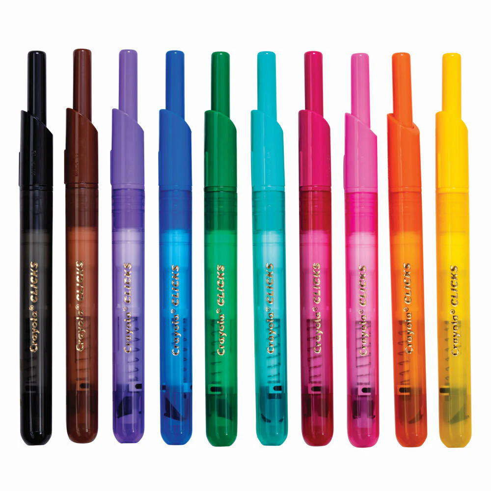 10pc Crayola Clicks Retractable Washable Markers 8+ - Image 6