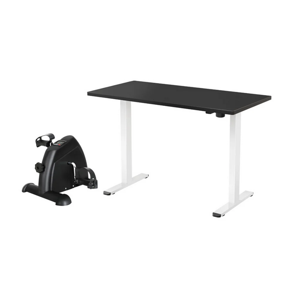 140cm Artiss Electric Standing Desk with Mini Pedal Exercise Bike Home Office - Image 3