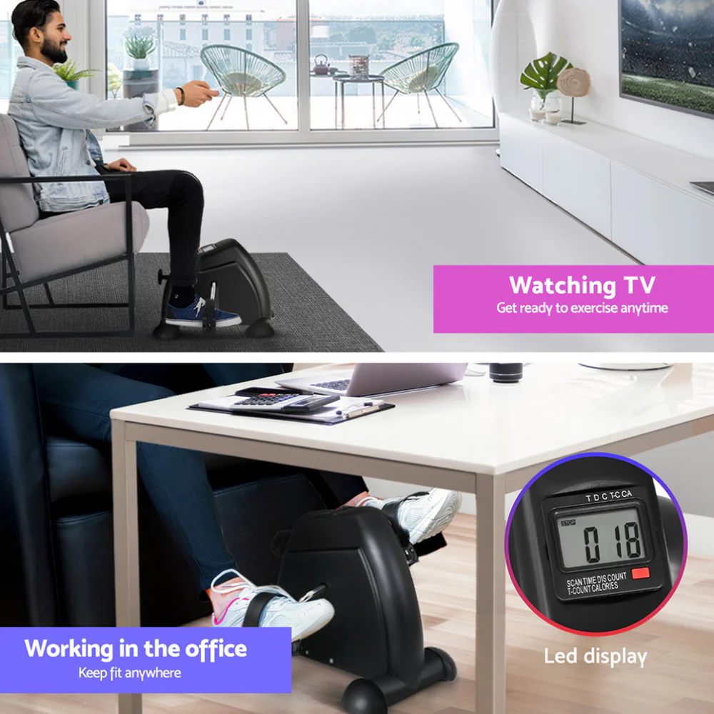 140cm Artiss Electric Standing Desk with Mini Pedal Exercise Bike Home Office - Image 7