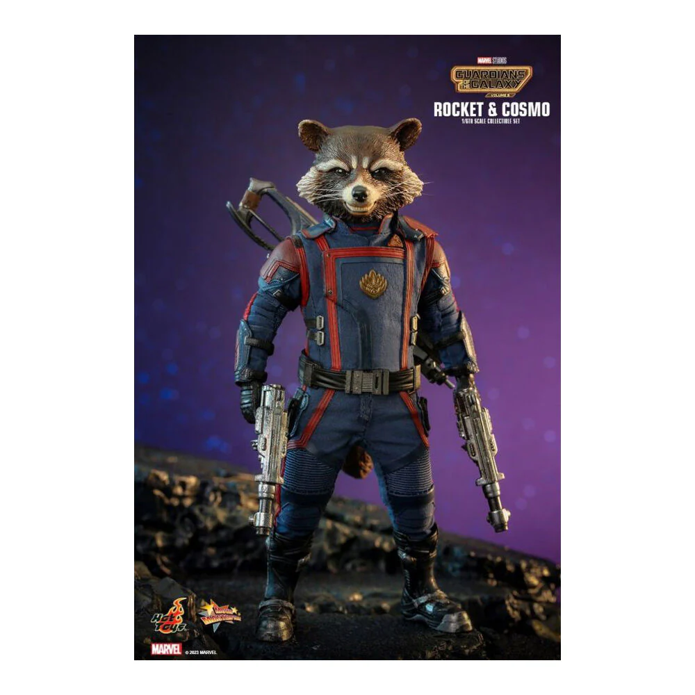 16cm Guardians of the Galaxy Vol 3 Rocket & Cosmo 1:6 Collectable - Image 5