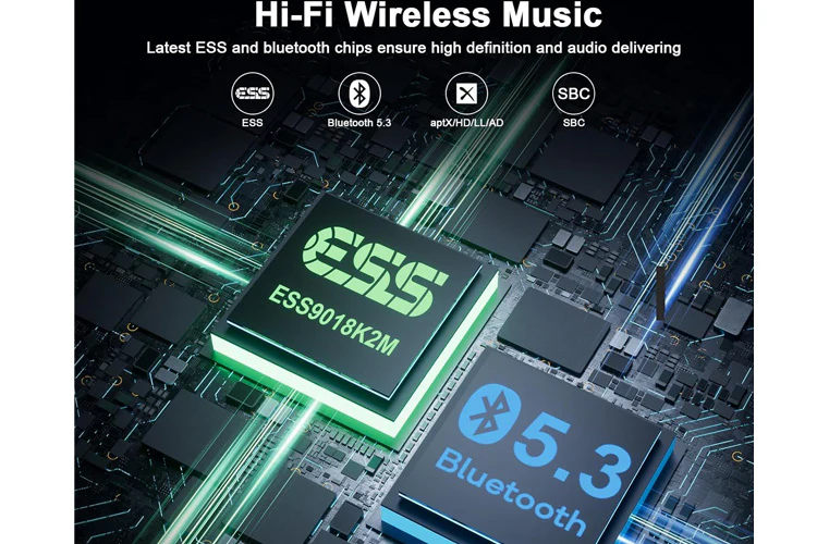 1Mii B03S Bluetooth 5.3 Transmitter and Receiver with Audiophile DAC - Image 5