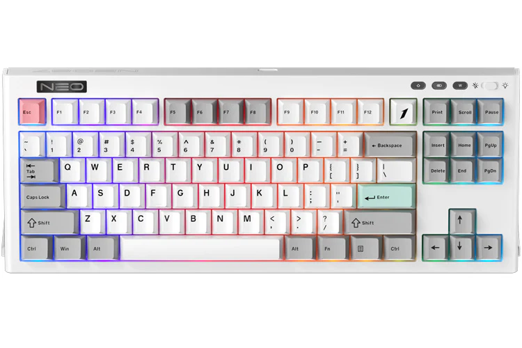 1st Player NEO87 Mechanical Gaming Keyboard - Frostwave - Image 2