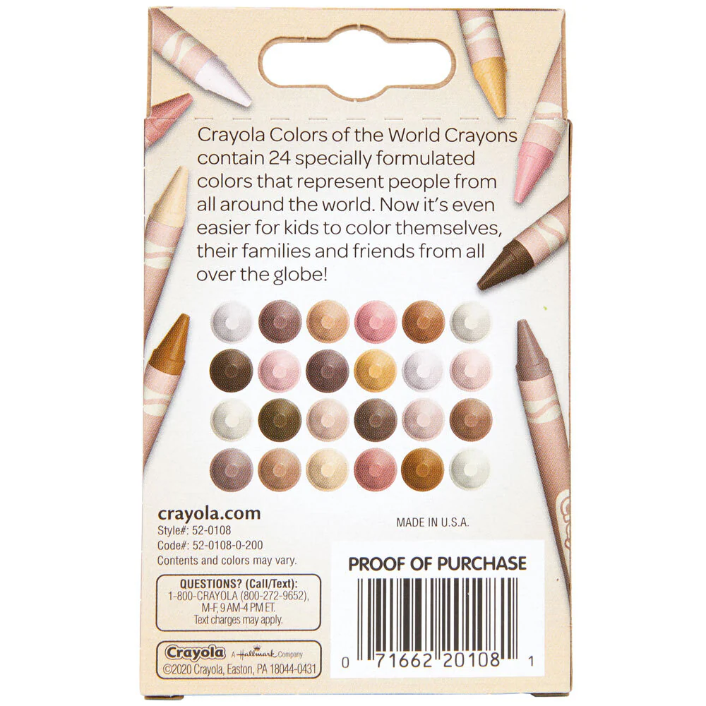 24pc Crayola Colours Of The World Crayons 3+ - Image 4