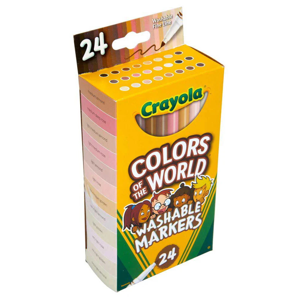 24pc Crayola Colours Of The World Fine Line Washable Markers For Kids 3+ - Image 4