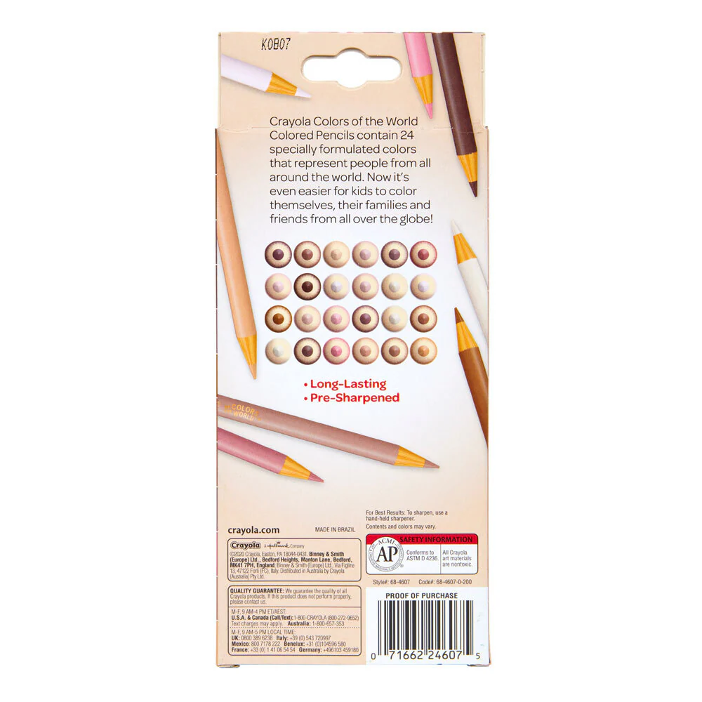 24pc Crayola Colours Of The World Pencils 3+ - Image 4