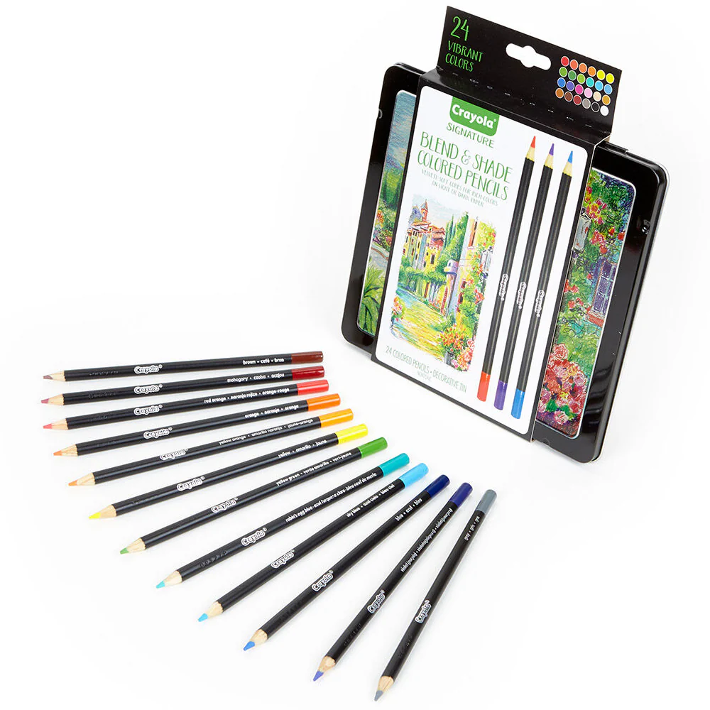 24pc Crayola Signature Blend & Shade Coloured Pencils - Image 2