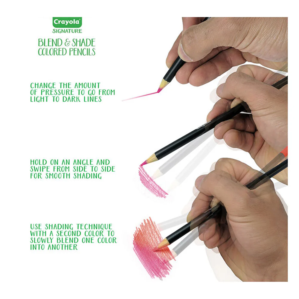 24pc Crayola Signature Blend & Shade Coloured Pencils - Image 4