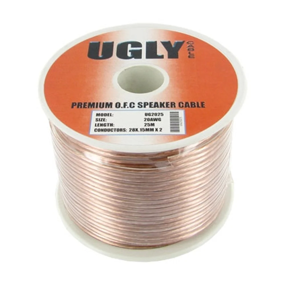25m 20AWG UGLY Speaker Cable OFC 20 Gauge AWG 28x0.15mm Strand - Image 2