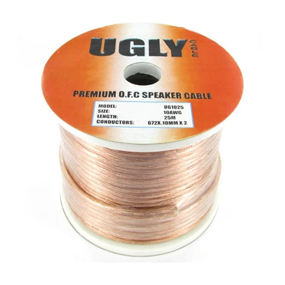25m Speaker Cable 10 AWG OFC 672 Strands 2 Cores Figure 8 Hi-Fi Home Theatre - Image 3