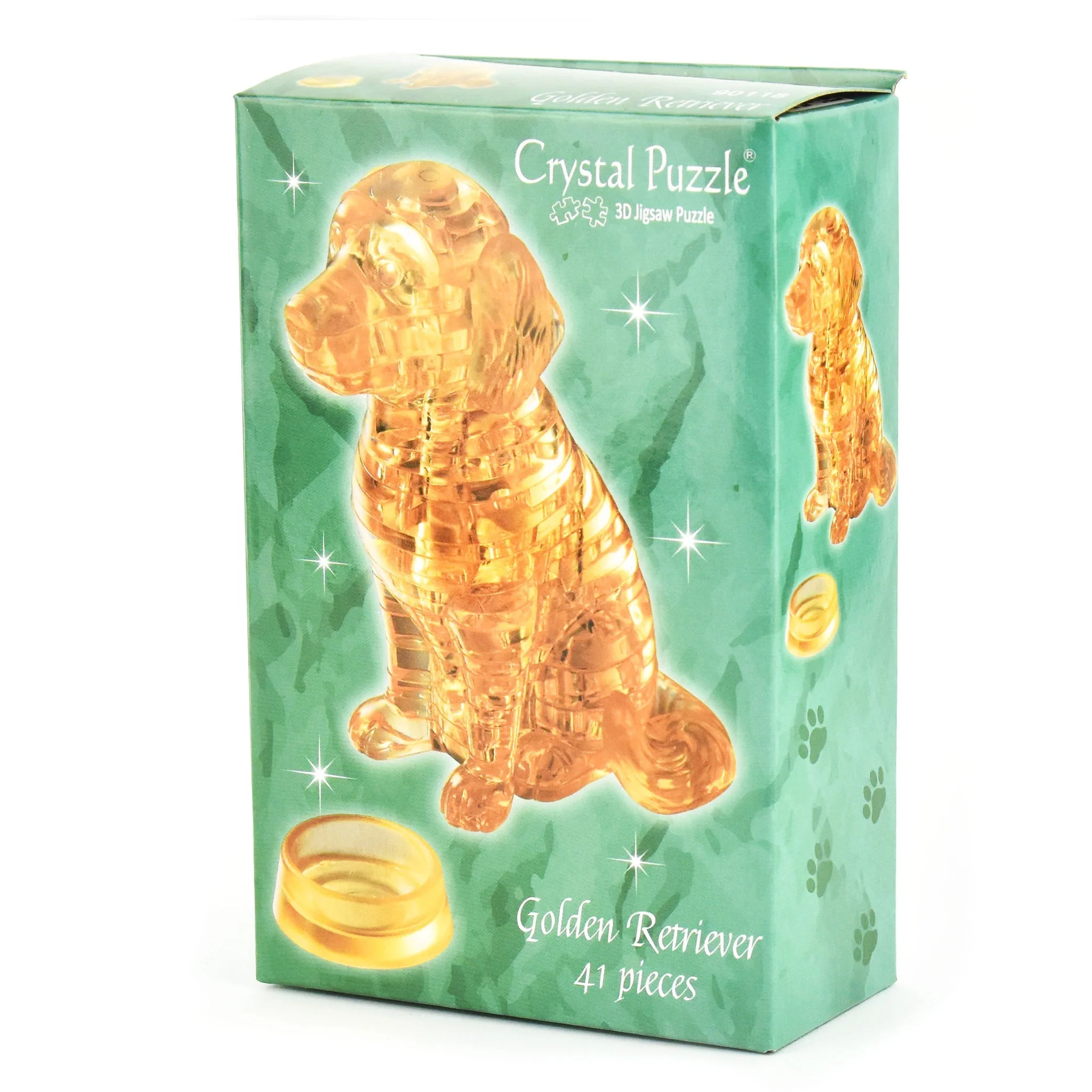 3D Crystal Puzzle: Golden Retriever - Image 3