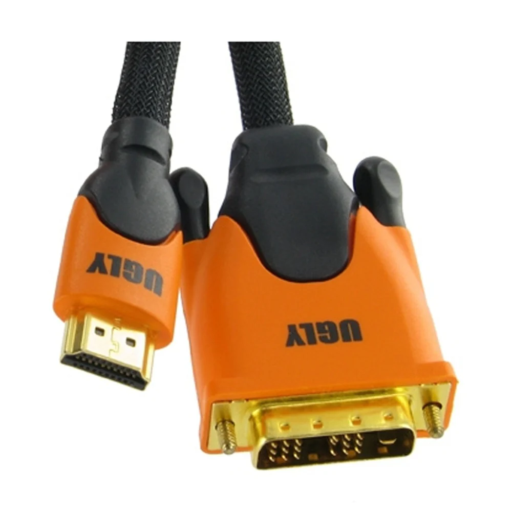 3m Ugly HDMI to DVI Digital Video Converter Cable 28 AWG Gold Plated OFC - Image 2