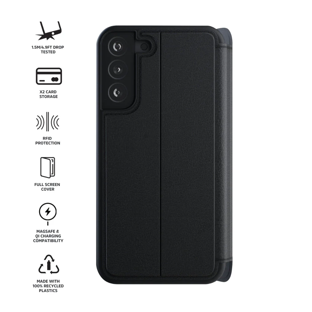 3sixT SlimFolio Case in Black - Samsung GS24, GS24+, GS24 Ultra - Image 5