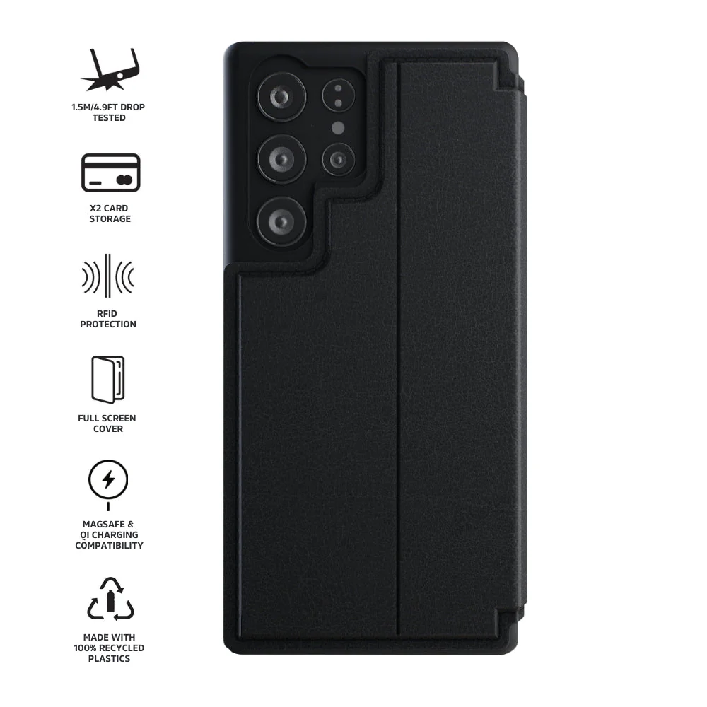3sixT SlimFolio Case in Black - Samsung GS24, GS24+, GS24 Ultra - Image 8