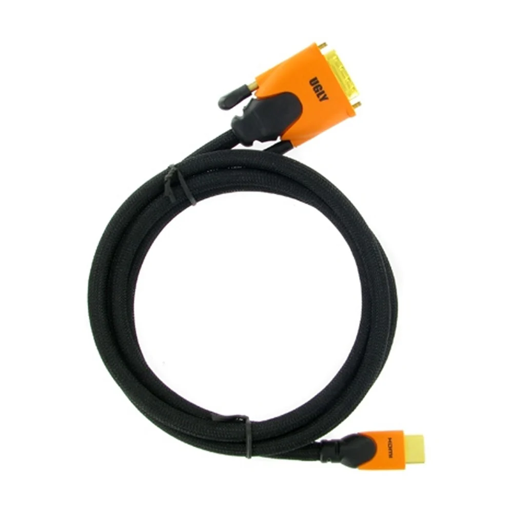 5m Ugly HDMI to DVI Digital Video Converter Adaptor Cable 28AWG Gold Plated OFC - Image 7