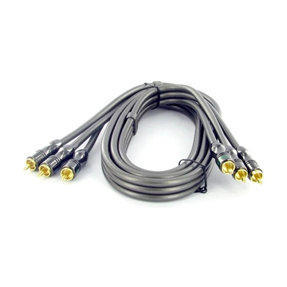 75cm Ugly Premium Component RGB Video Cable 3 RCA 75 Ohm Shielded OFC Gold Plated - Image 2