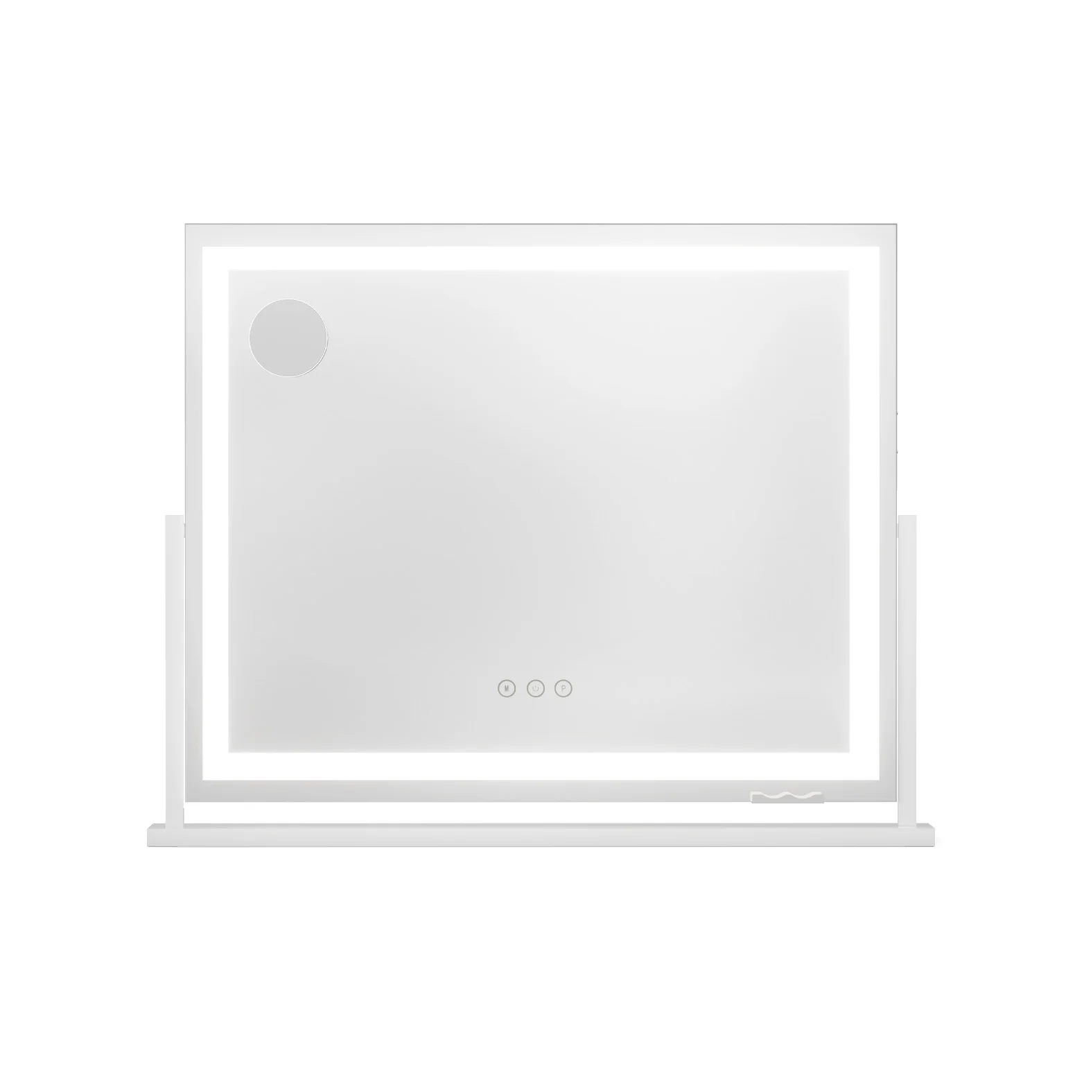 80x65cm Embellir Makeup Mirror Hollywood Vanity with LED Light White Frame - Image 4