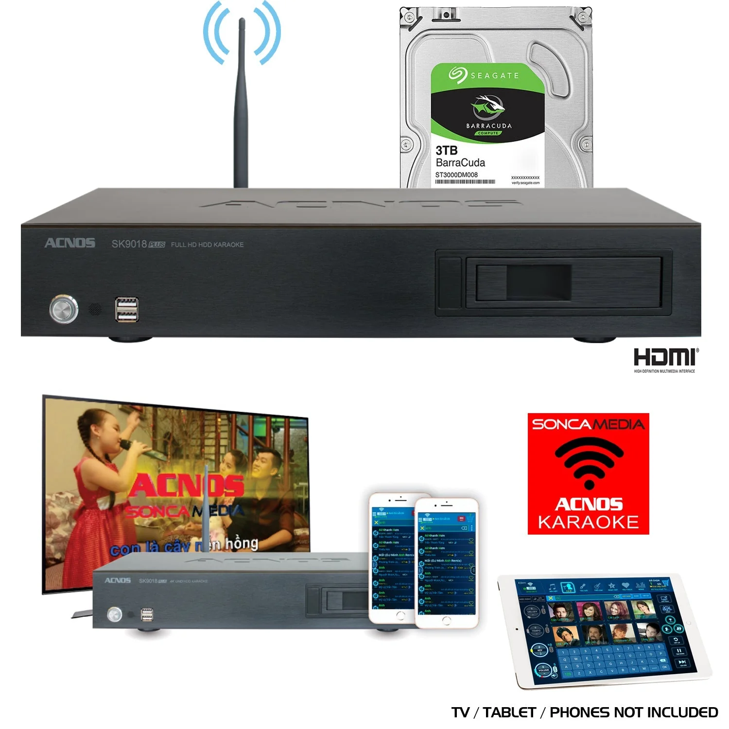 ACNOS SK9018PLUS Vietnamese Karaoke System - Image 2