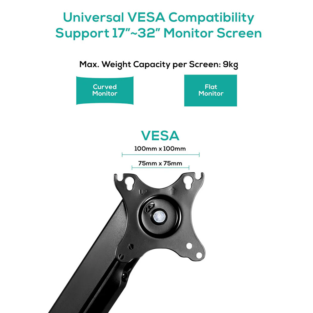 Activiva 17"~32" Single Screen Steel Gas Spring Monitor Arm - Image 2