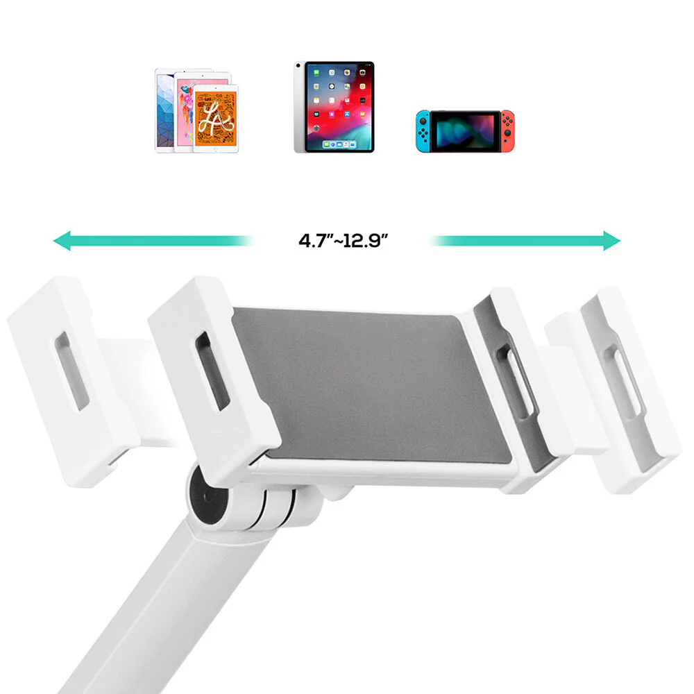 Activiva Universal iPad & Tablet Tabletop Stand 4.7"-12.9" (White) - Image 2
