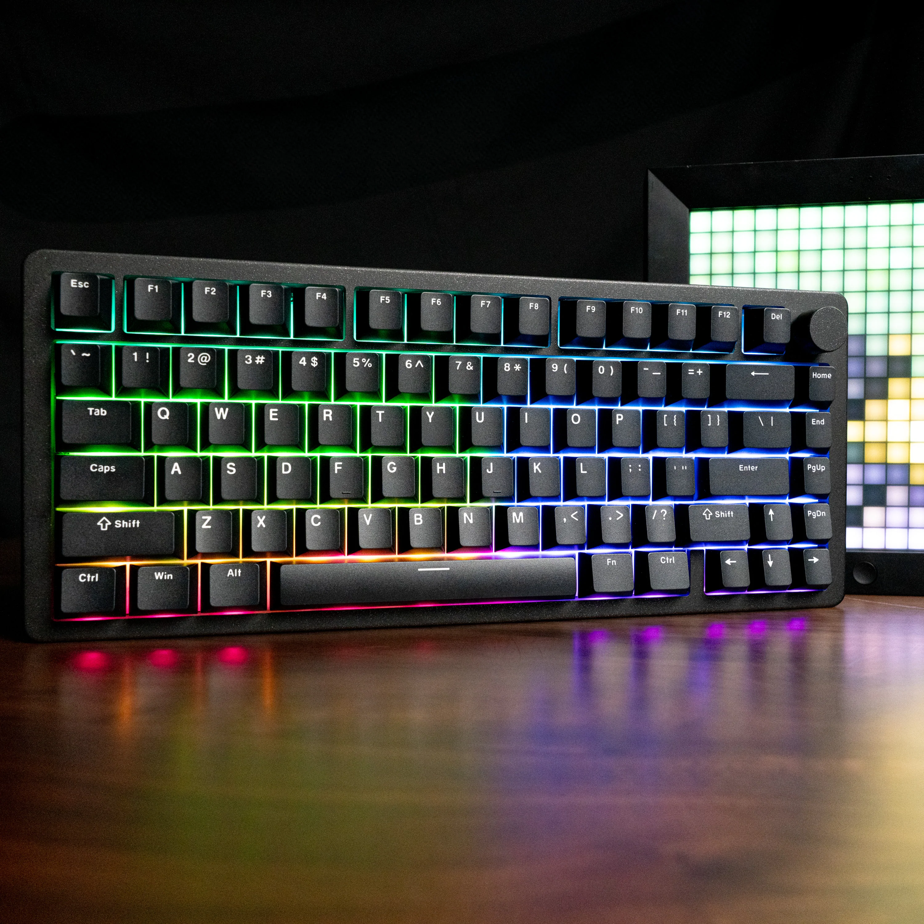 Aftershock Combo Kit (Oden 75 Black Keyboard, Sliver+ XXL RGB Mouse Pad, M1 Pro Black Wireless Mouse) - Image 2