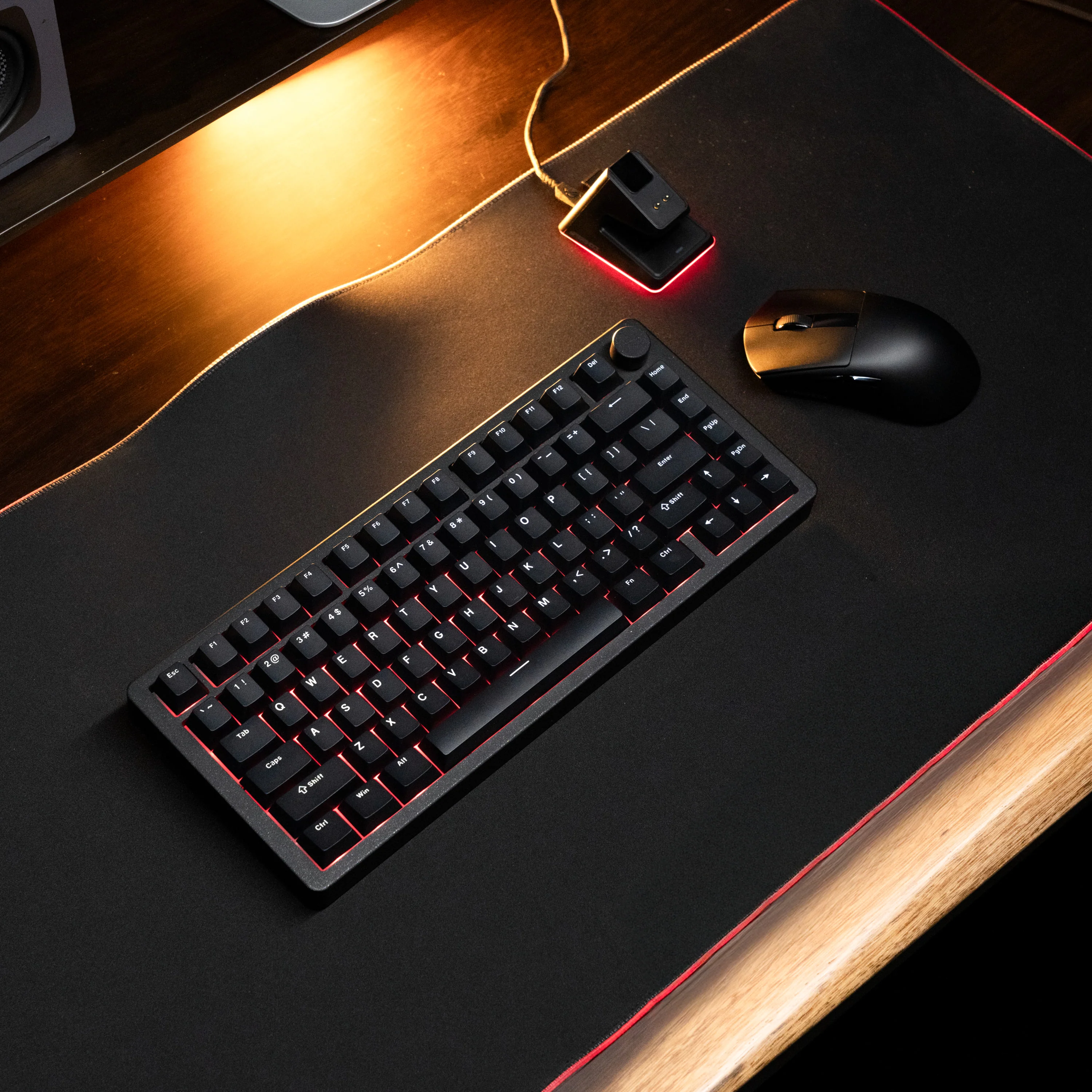 Aftershock Combo Kit (Oden 75 Black Keyboard, Sliver+ XXL RGB Mouse Pad, M1 Pro Black Wireless Mouse) - Image 4