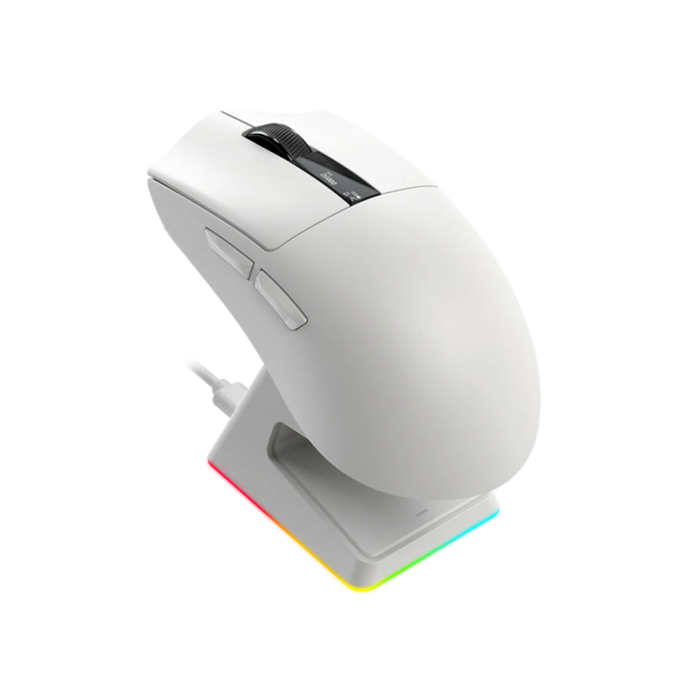 Aftershock Combo Kit – Oden 75 White Keyboard, Sliver+ XXL RGB Gaming Mouse Pad & M1 Pro White Wireless Mouse - Image 8