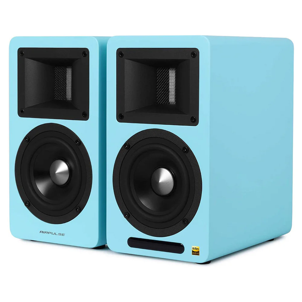 Airpulse A80 Active Bookshelf Speaker System (Blue) - Image 3