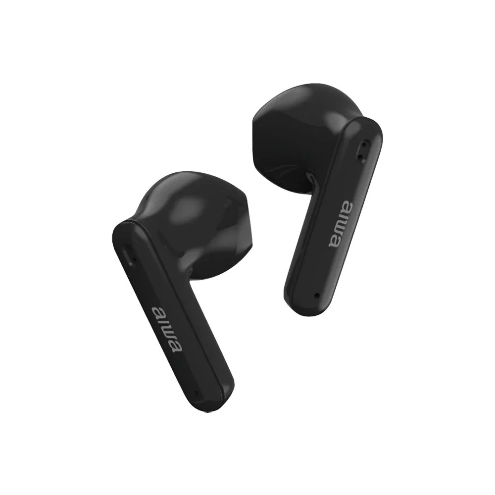 AIWA In-Ear Budstem Bluetooth Earbuds (Black) - Image 2