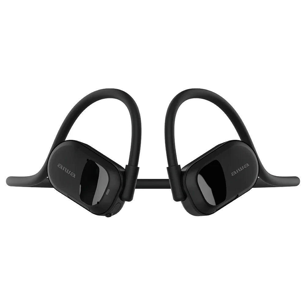 Aiwa Open-Ear Sports Bluetooth Wireless USB-C Headphones with Mic (Black) - Image 2