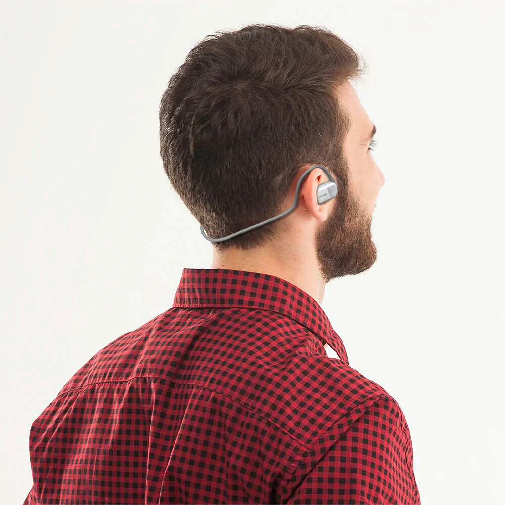 Aiwa Open-Ear Sports Bluetooth Wireless USB-C Headphones with Mic (White) - Image 3