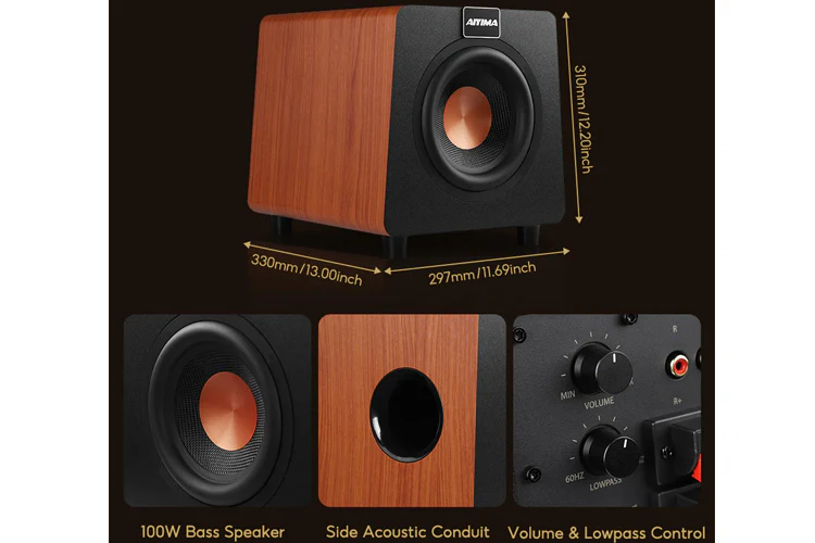 AIYIMA 800X 8" 150W Powered Subwoofer - Image 3
