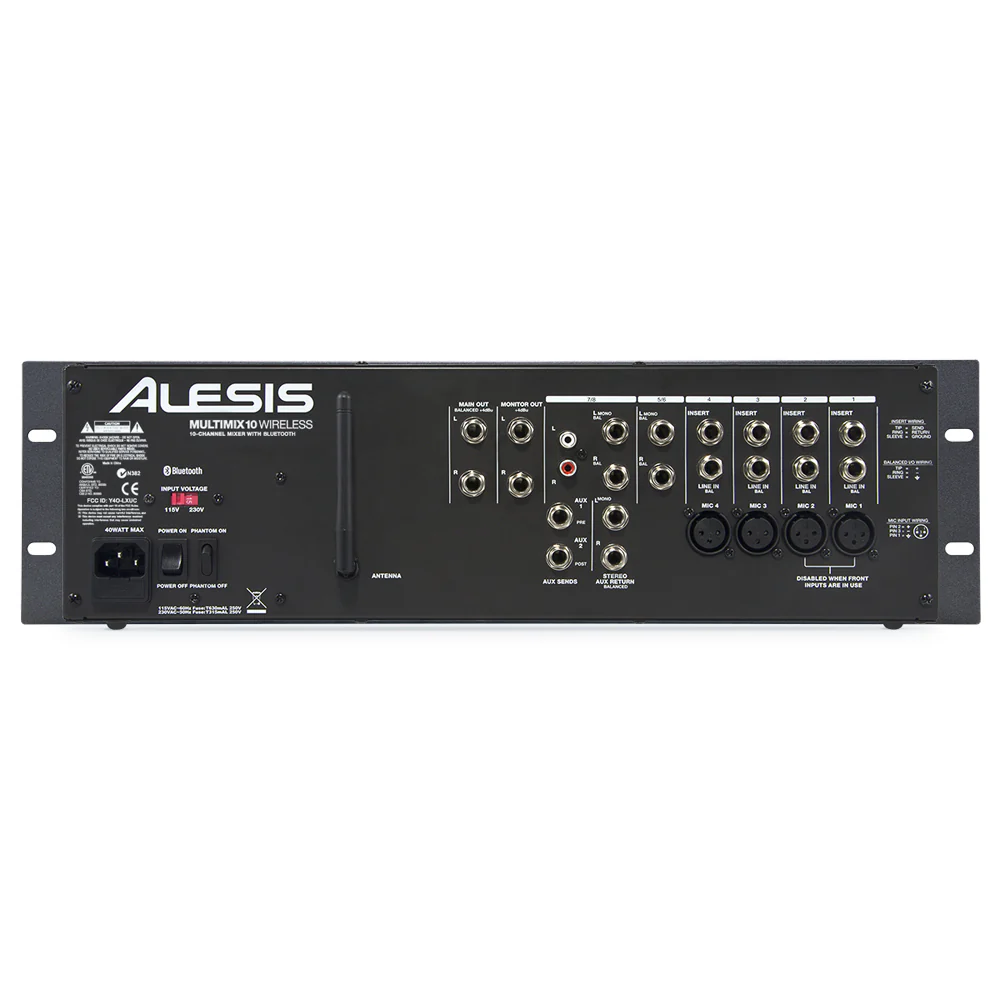 Alesis Multimix 10 Bluetooth/Wireless 10-Channel Rackmount Music Mixer - Image 2