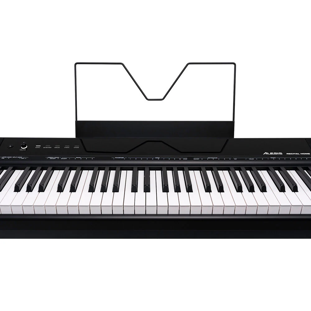 Alesis Recital Home Contemporary 88 Key Digital Piano with Wood Stand Black - Image 4