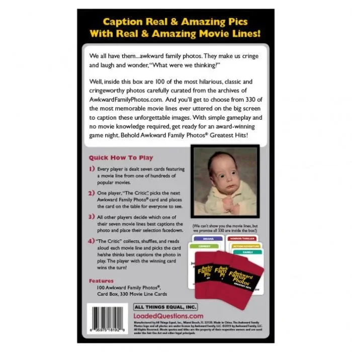All Things Equal Awkward Family Photos Greatest Hits Card Game - Image 3
