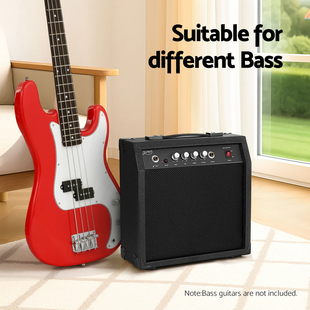Alpha 40W Bass Guitar Amplifier Portable - Image 6