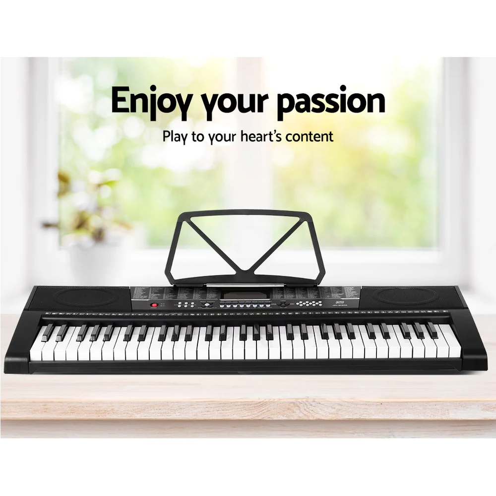 Alpha 61 Keys Electronic Piano Keyboard Digital Electric with Stand Stool Speaker - Image 4