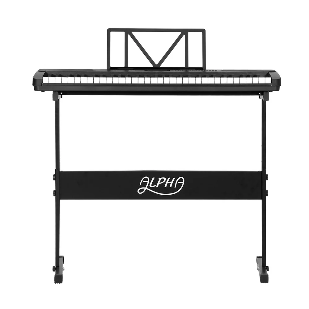 Alpha 61 Keys Electronic Piano Keyboard Digital Electric with Stand Touch Sensitive - Image 3