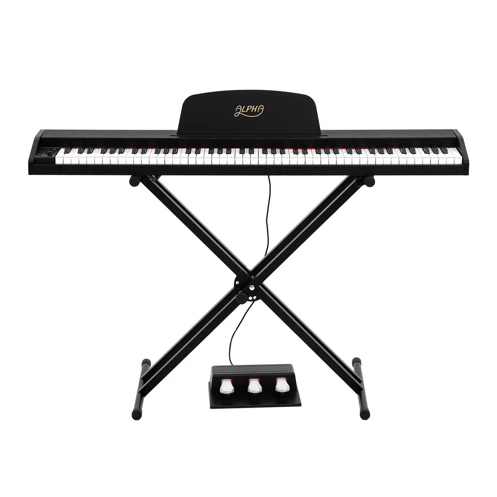 Alpha 88 Keys Digital Piano Keyboard Electronic with Stand - Image 3