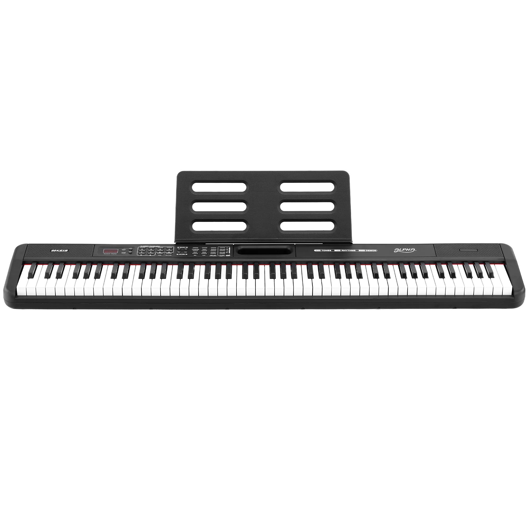 Alpha Piano Keyboard 88 Keys Electric Electronic Keyboard Piano Gift (Black) - Image 3