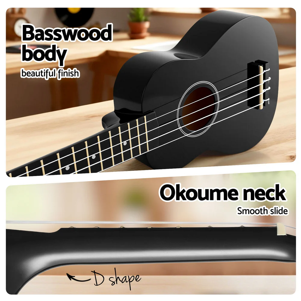 Alpha Ukulele 21" Basswood Beginner - Image 4