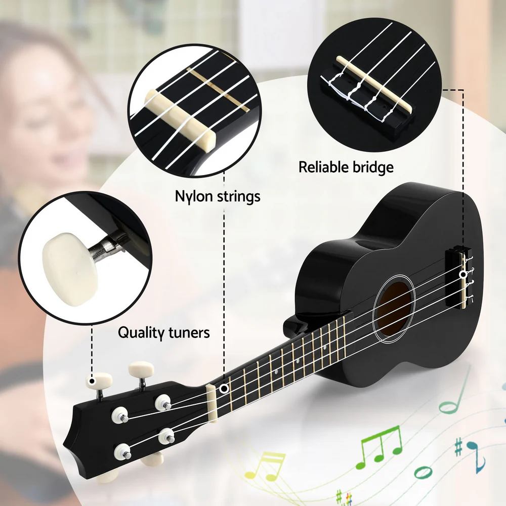 Alpha Ukulele 21" Basswood Beginner - Image 6