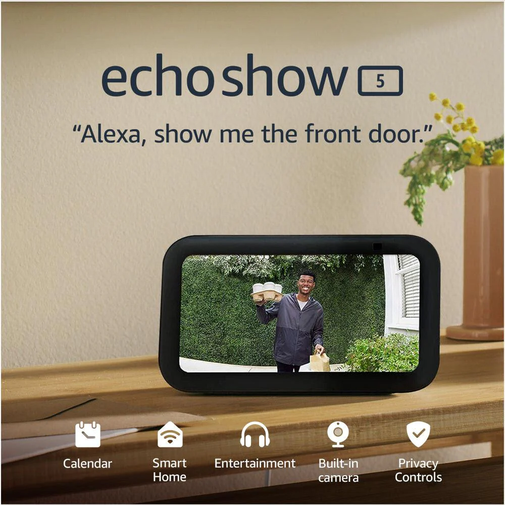 Amazon Echo Show 5 with Alexa [3rd Gen] (Charcoal) - Image 3