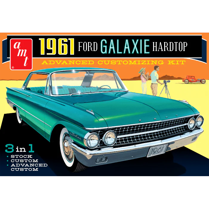 AMT 1/25 1961 Ford Galaxie Hardtop Plastic Model Kit - Image 2