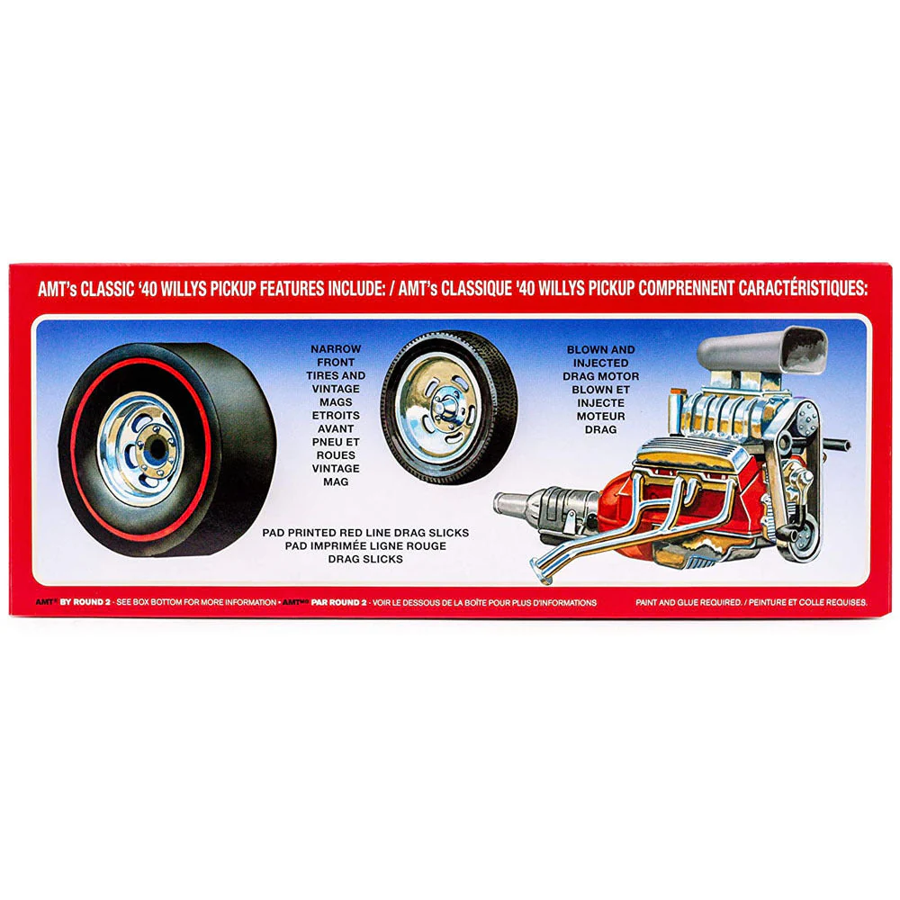 AMT 1145M 1/25 1940 Willys Pickup Gasser CocaCola Plastic Model Kit - Image 2